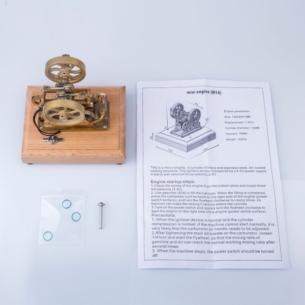 M14 1.9cc Atkinson Differential Opposed-Piston Engine Model