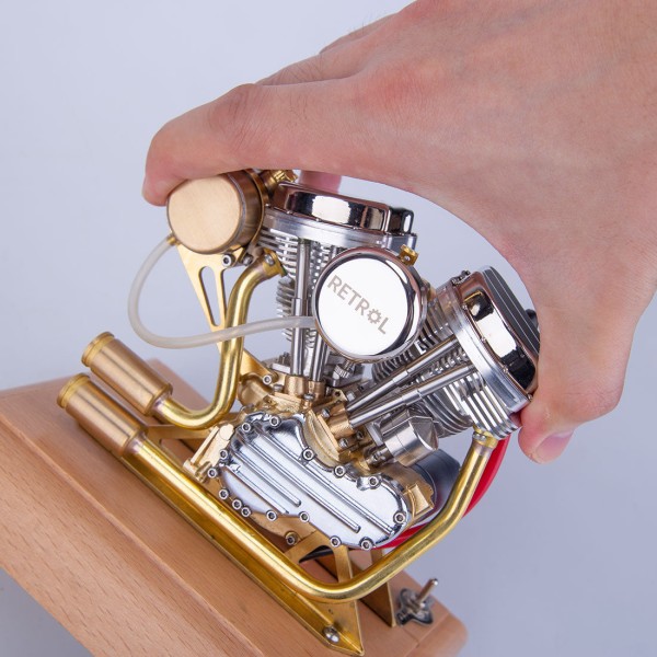 RETROL R30 4.2cc Panhead-Style V-Twin Engine Model