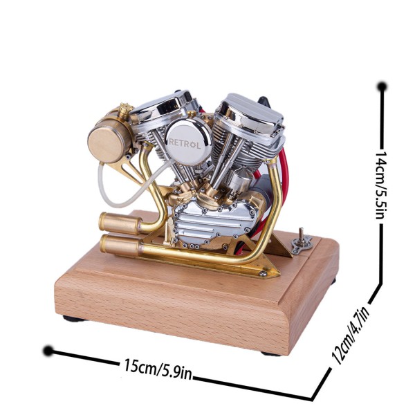 RETROL R30 4.2cc Panhead-Style V-Twin Engine Model