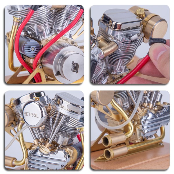 RETROL R30 4.2cc Panhead-Style V-Twin Engine Model