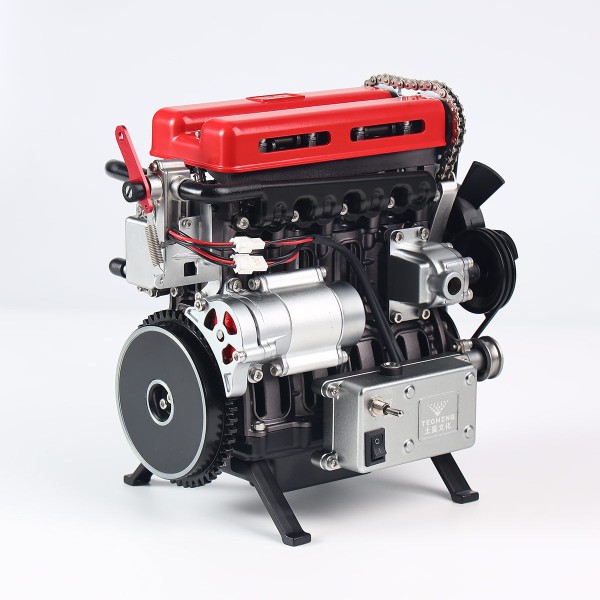 TECHING Upgraded L4 Full-Metal Inline-4 Engine Model Kit