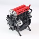 TECHING Upgraded L4 Full-Metal Inline-4 Engine Model Kit