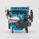 TECHING Upgraded L4 Full-Metal Inline-4 Engine Model Kit