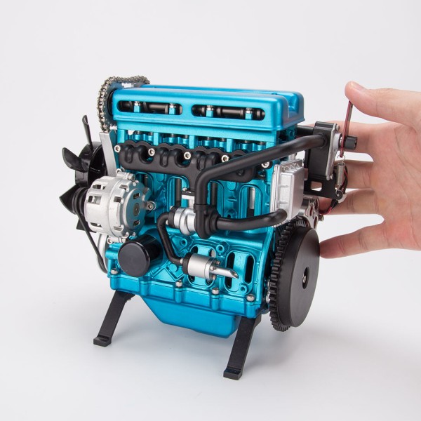 TECHING Upgraded L4 Full-Metal Inline-4 Engine Model Kit