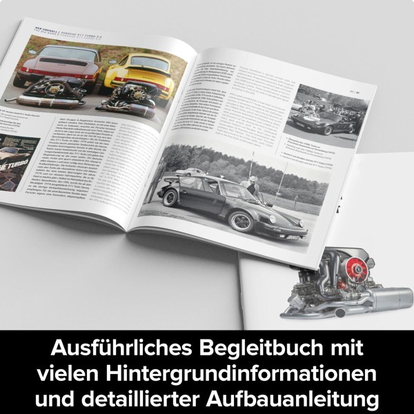 1:3 Motorized Boxer-Six Turbo Engine Model Kit 200+PCS