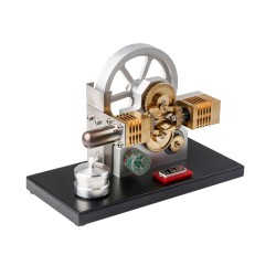 ENJOMOR Diamond-Linkage Stirling Generator with Voltmeter ENJOMOR Diamond-Linkage Stirling Generator with Voltmeter