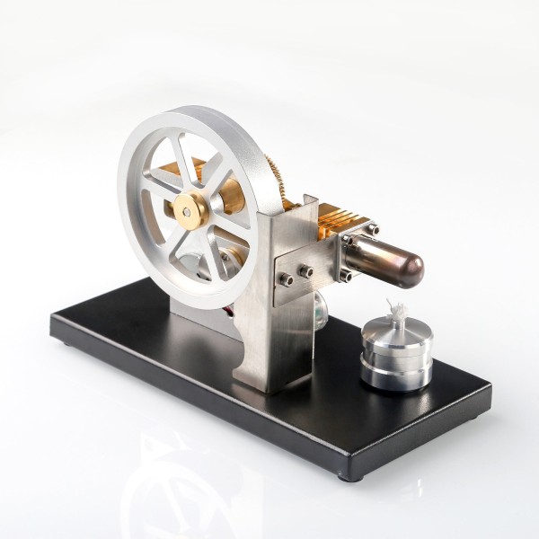 ENJOMOR Diamond-Linkage Stirling Generator with Voltmeter ENJOMOR Diamond-Linkage Stirling Generator with Voltmeter