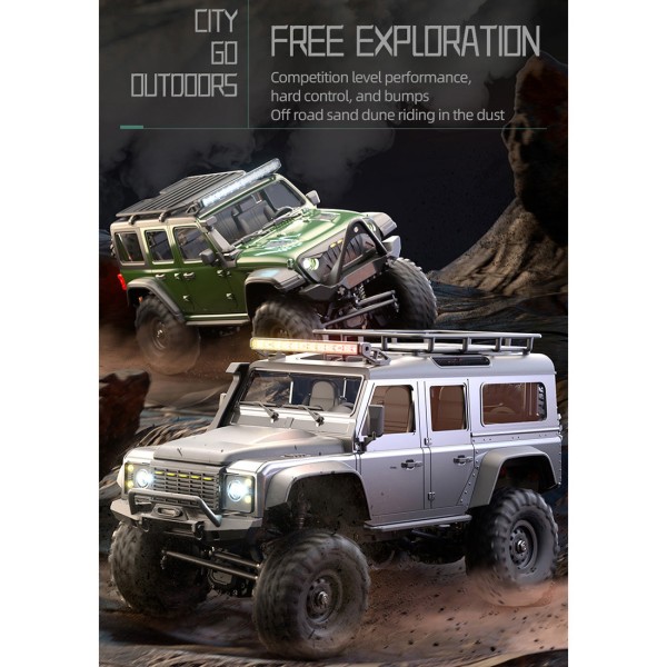 1:16 Full-Proportional 4WD RC Crawler with LED Lights