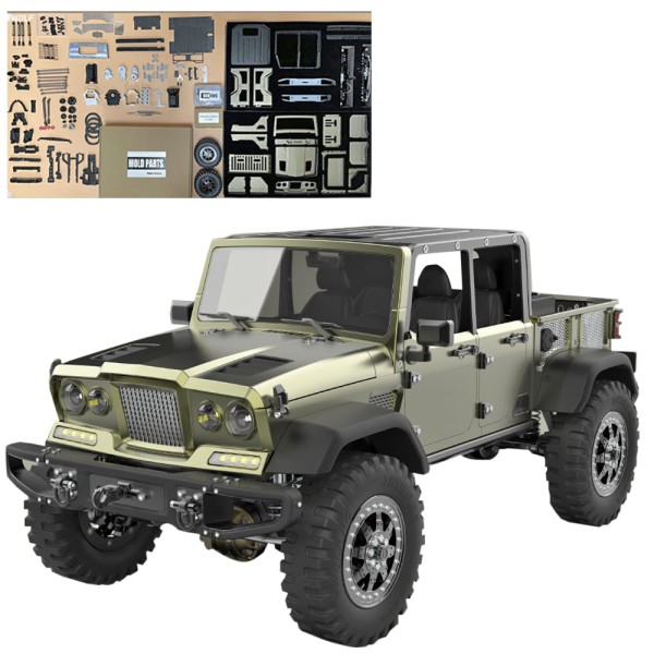 TWOLF TW-715 1:10 Alloy 4WD RC Pickup Crawler Kit