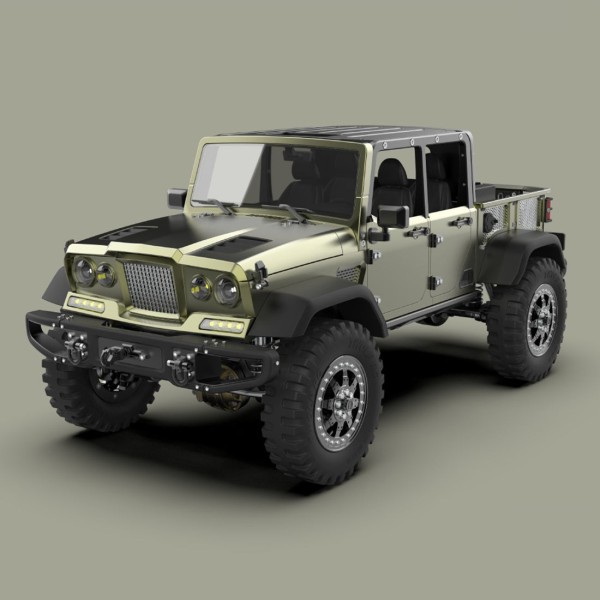 TWOLF TW-715 1:10 Alloy 4WD RC Pickup Crawler Kit