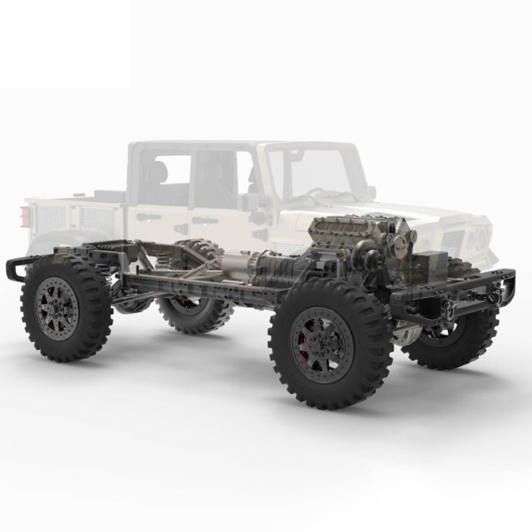 TWOLF TW-715 1:10 Alloy 4WD RC Pickup Crawler Kit