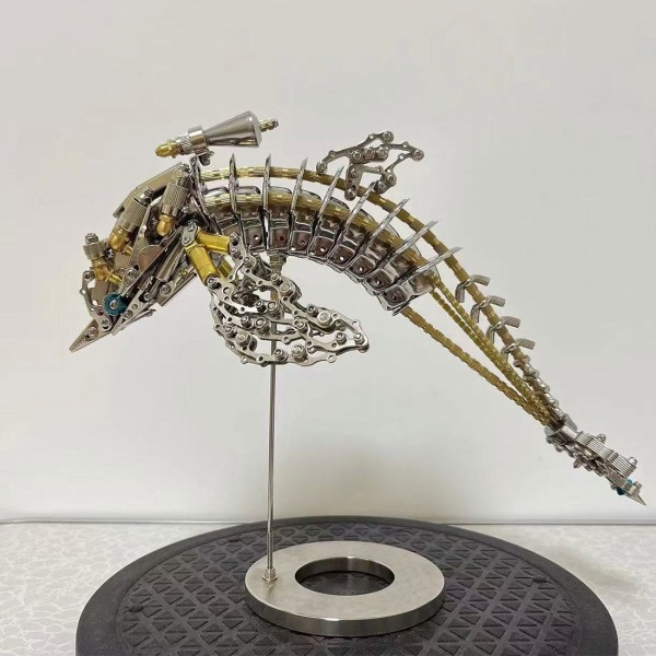 700-Piece Mechanical Dolphin Steampunk Metal Model Kit