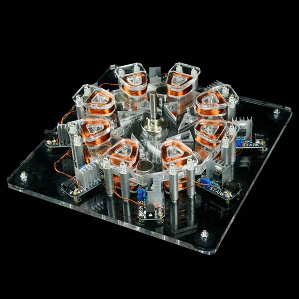 Eight-Coil Brushless DC Disc Motor Demonstration Model