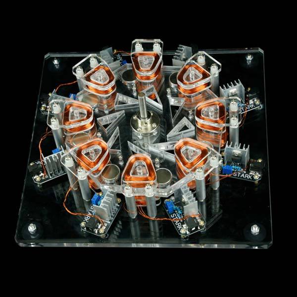 Eight-Coil Brushless DC Disc Motor Demonstration Model