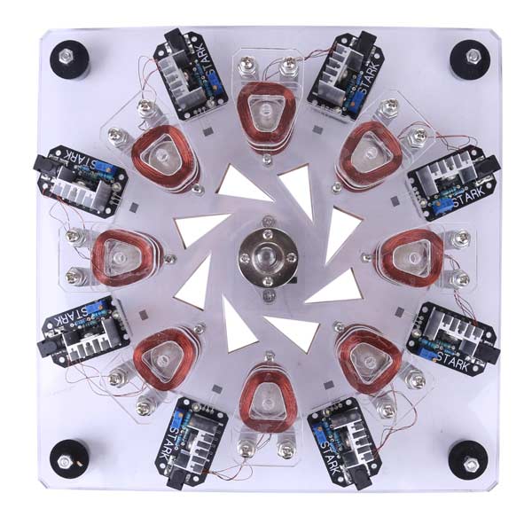Eight-Coil Brushless DC Disc Motor Demonstration Model