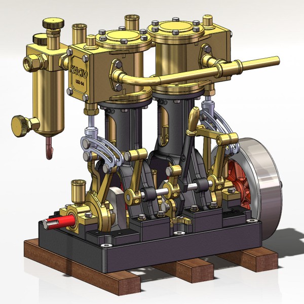 KACIO LS2-14 Twin-Cylinder Marine Steam Engine