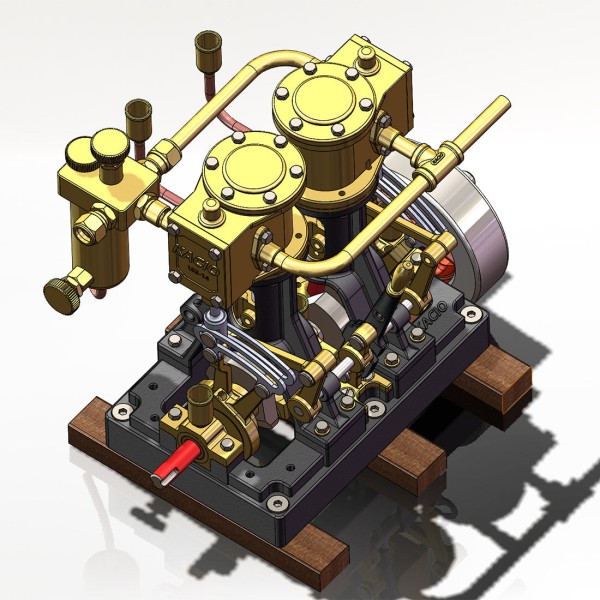 KACIO LS2-14 Twin-Cylinder Marine Steam Engine