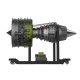 TECHING 1:10 Dual-Spool Turbofan Engine Model Kit