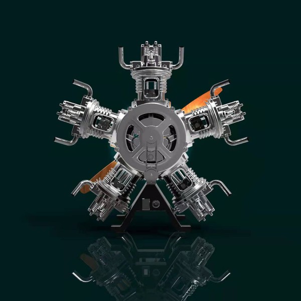 TECHING 1:6 Five-Cylinder Radial Engine Model Kit