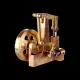 Microcosm M81 Mini Brass Steam Engine Kit — Engine Only