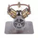 Mini V4 Four-Cylinder Steam Engine Model — Engine Only