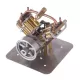 Mini V4 Four-Cylinder Steam Engine Model — Engine Only