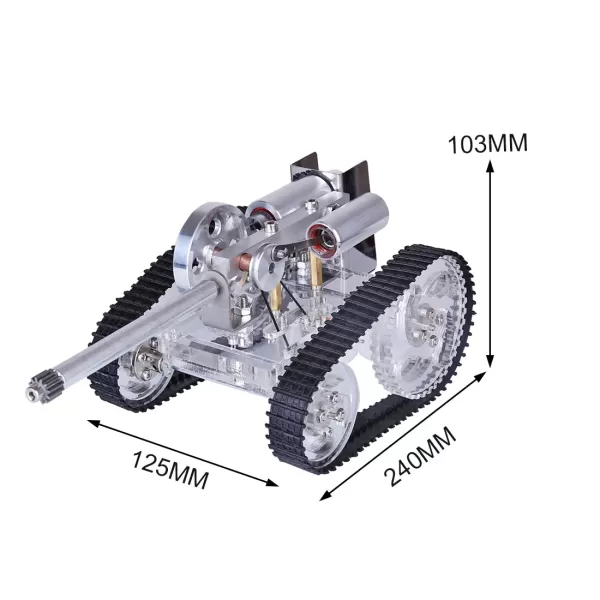 Stirling Engine Tank Model — Heat-Powered Science Demonstration Stirling Engine Tank Model — Heat-Powered Science Demonstration