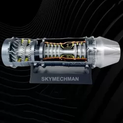 SKYMECHMAN WS-15 Turbofan Model Kit 1:18 — 50+ Parts