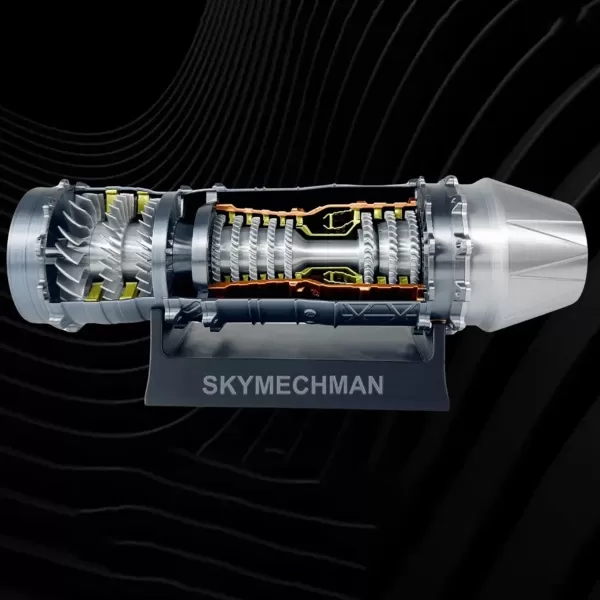 SKYMECHMAN WS-15 Turbofan Model Kit 1:18 — 50+ Parts SKYMECHMAN WS-15 Turbofan Model Kit 1:18 — 50+ Parts