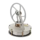 ENJOMOR Gear-Drive Coffee-Cup Stirling Engine – Silver ENJOMOR Gear-Drive Coffee-Cup Stirling Engine – Silver