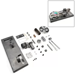 ENJOMOR Gamma Stirling DIY Kit with Luminous Flywheel