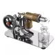 Mini Pocket Stirling Engine Motor – Brass & Glass Heat Engine