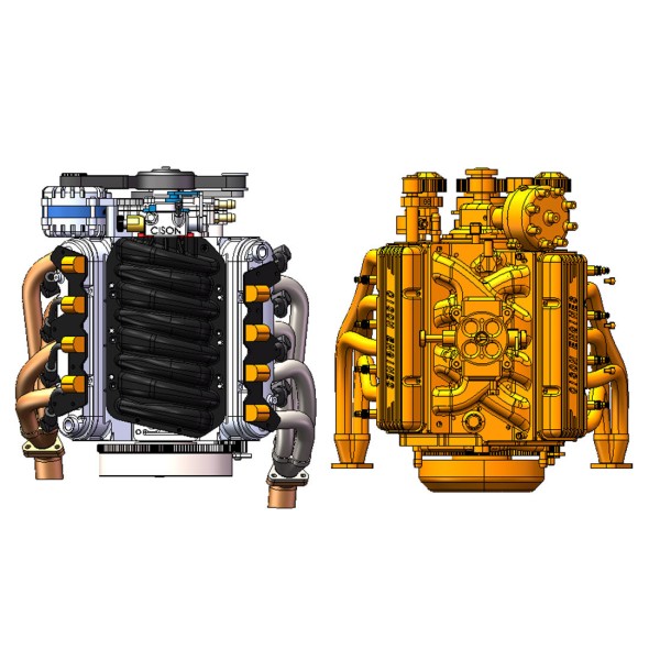 CISON LS-52 52cc 1:5 Water-Cooled V8 Engine Model CISON LS-52 52cc 1:5 Water-Cooled V8 Engine Model