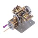 Horizontal Opposed 4-Cylinder Marine Steam Engine with Gearbox Horizontal Opposed 4-Cylinder Marine Steam Engine with Gearbox