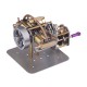 Horizontal Opposed 4-Cylinder Marine Steam Engine with Gearbox Horizontal Opposed 4-Cylinder Marine Steam Engine with Gearbox
