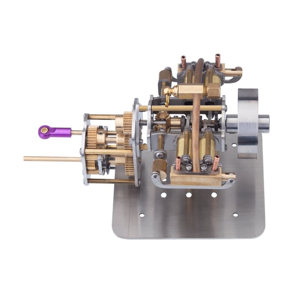 Horizontal Opposed 4-Cylinder Marine Steam Engine with Gearbox Horizontal Opposed 4-Cylinder Marine Steam Engine with Gearbox