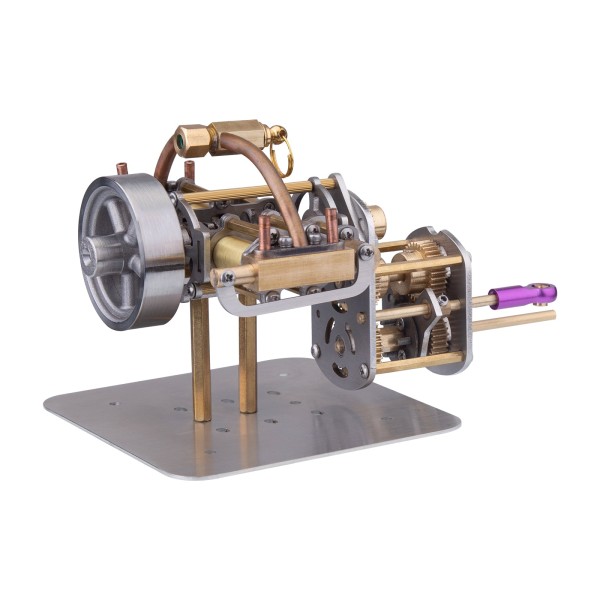 Horizontal Opposed 4-Cylinder Marine Steam Engine with Gearbox Horizontal Opposed 4-Cylinder Marine Steam Engine with Gearbox