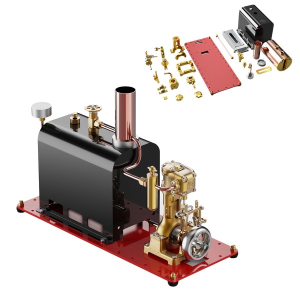 RW-BL1K Reversible Live Steam Engine Kit with Boiler RW-BL1K Reversible Live Steam Engine Kit with Boiler
