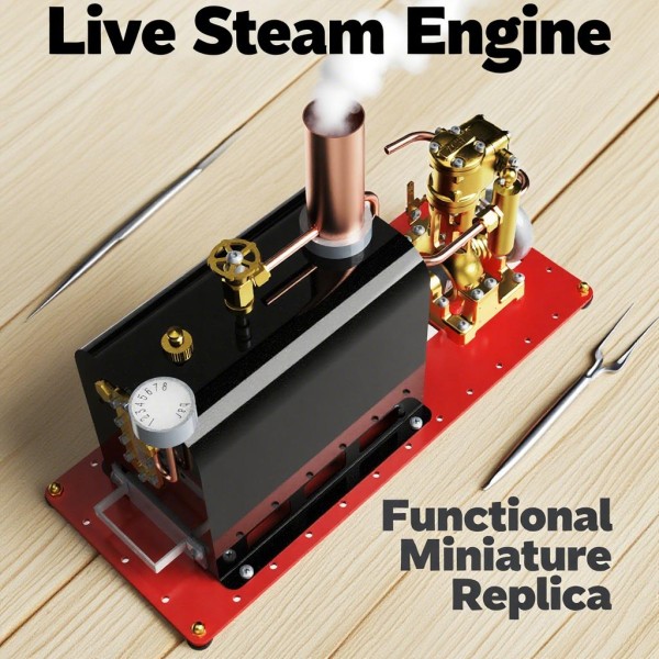 RW-BL1K Reversible Live Steam Engine Kit with Boiler RW-BL1K Reversible Live Steam Engine Kit with Boiler