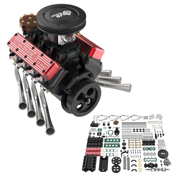 TOYAN FS-V800WGPC 28cc OHV Working V8 Engine Kit TOYAN FS-V800WGPC 28cc OHV Working V8 Engine Kit