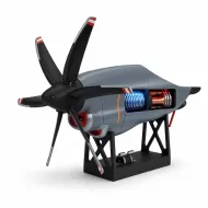 C130-Style 1:6 Variable-Pitch Turboprop Engine Model