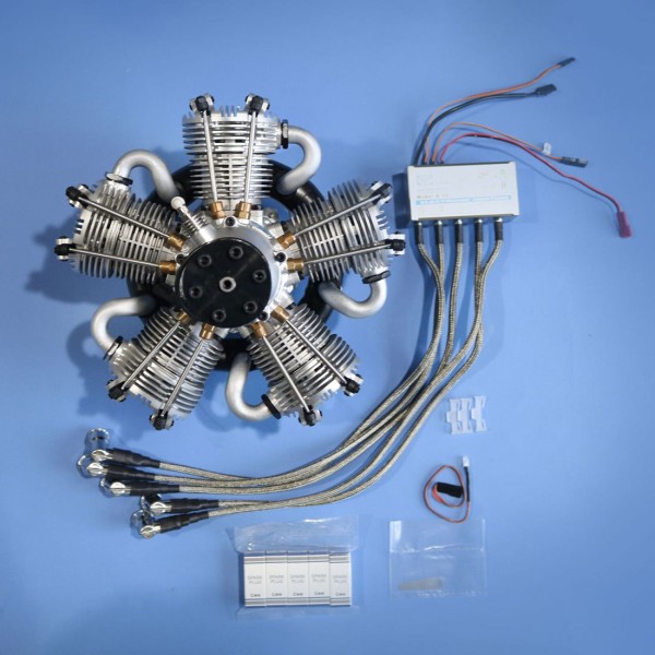 NGH GF150R5 150cc 5-Cylinder Radial Gasoline Engine NGH GF150R5 150cc 5-Cylinder Radial Gasoline Engine