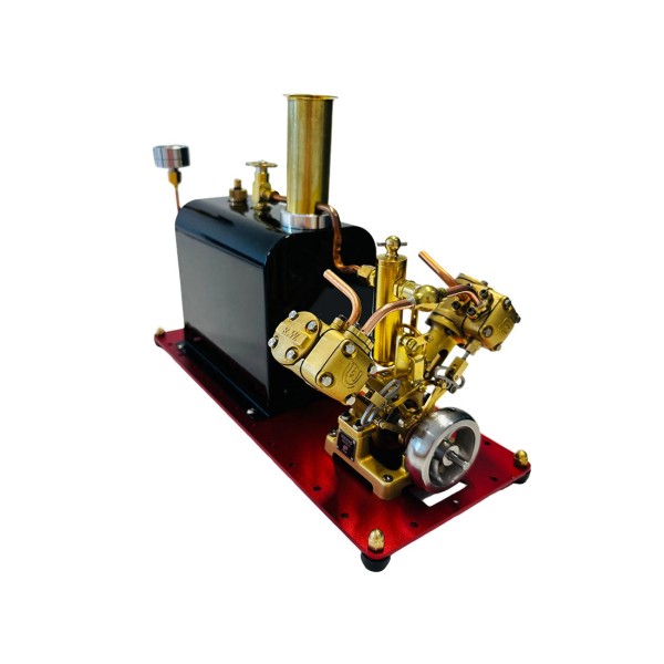 RW-BV2C Reversible V-Twin Live Steam Engine with Boiler RW-BV2C Reversible V-Twin Live Steam Engine with Boiler
