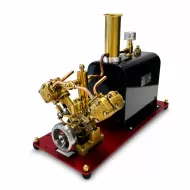 RW-BV2C Reversible V-Twin Live Steam Engine with Boiler