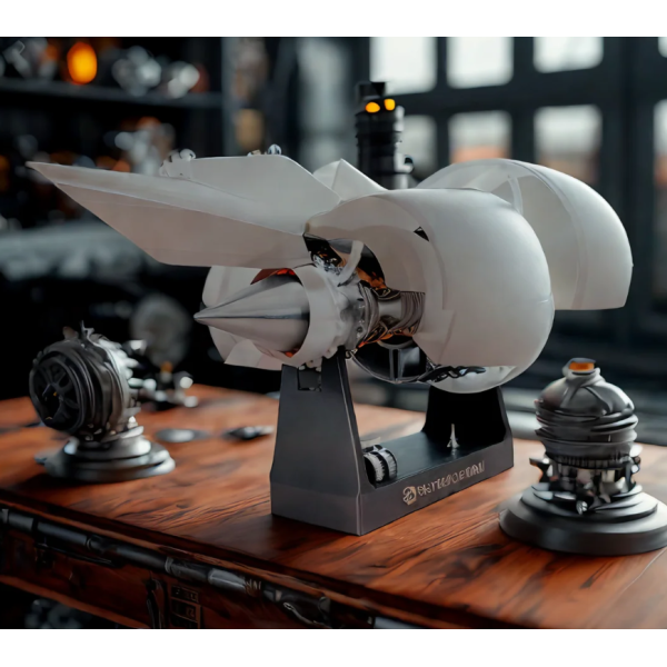 SKYMECHMAN A38X 1:24 Cutaway Turbofan Engine Model Kit SKYMECHMAN A38X 1:24 Cutaway Turbofan Engine Model Kit
