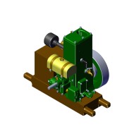 RETROL & OKMO D-Type 1:4 Stationary Gasoline Engine Model RETROL & OKMO D-Type 1:4 Stationary Gasoline Engine Model