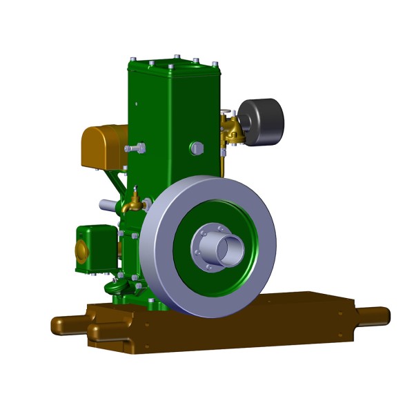 RETROL & OKMO D-Type 1:4 Stationary Gasoline Engine Model RETROL & OKMO D-Type 1:4 Stationary Gasoline Engine Model