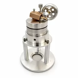 Working Vertical Single-Cylinder Steam Engine Model
