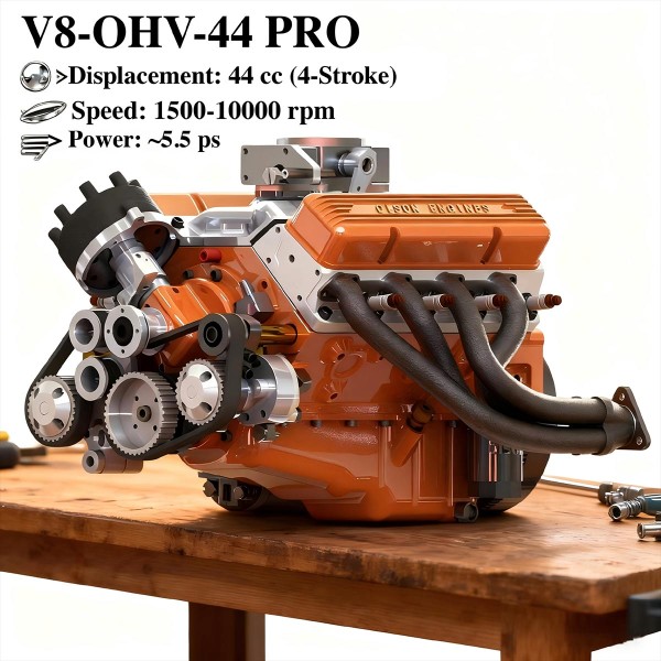 CISON 44cc Small-Block V8 Working Engine Model CISON 44cc Small-Block V8 Working Engine Model