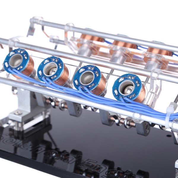 V8 Electromagnetic 8-Coil Engine Model V8 Electromagnetic 8-Coil Engine Model